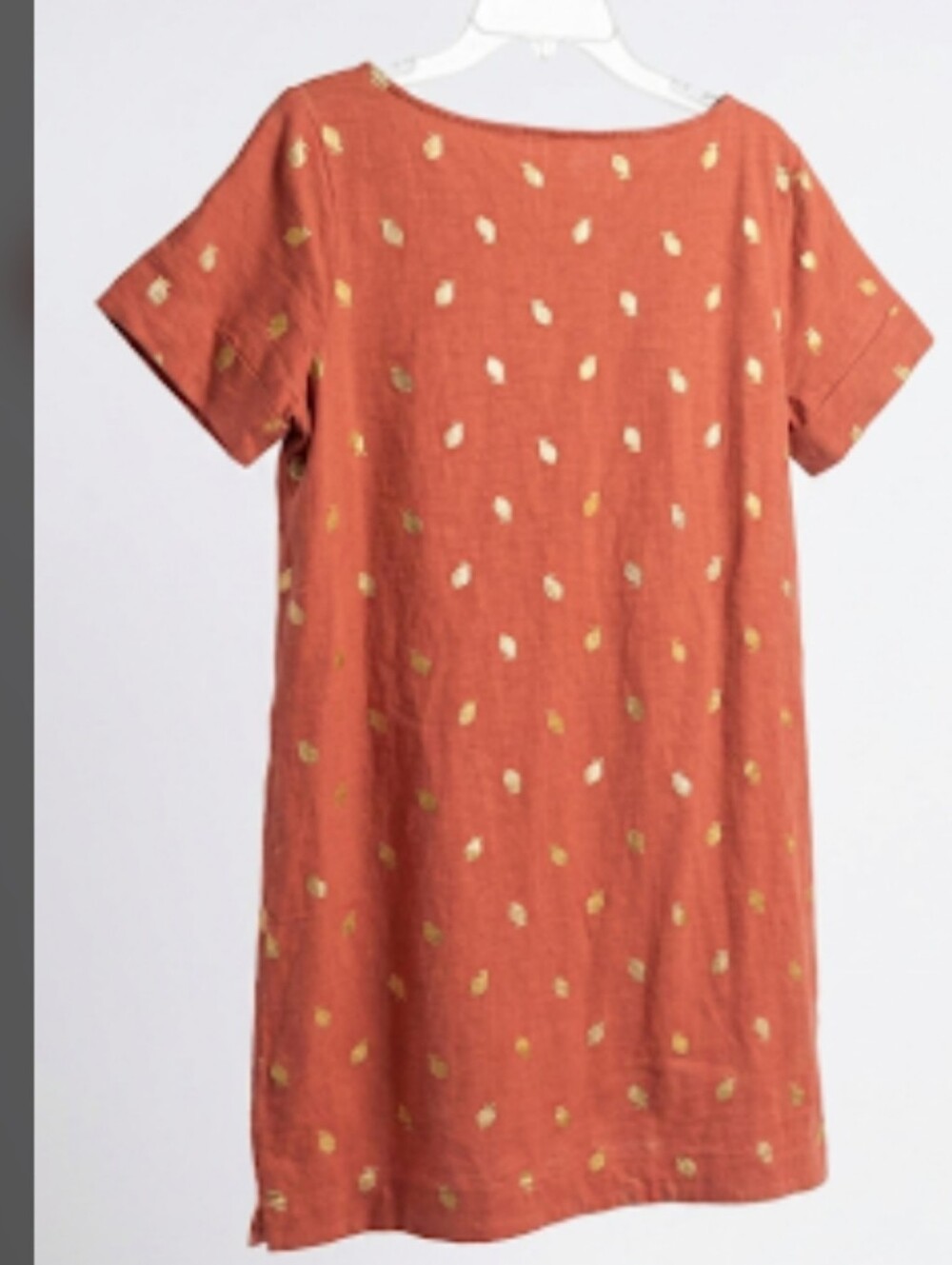 Boden Paulina Jersey Pineapple Shirt Dress coral pink color Size 14R - Picture 3 of 11